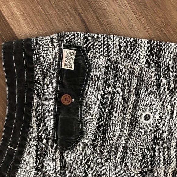 3RD& ARMY Gray White Board Shorts Swim Trunks Men Size 38 - Picture 7 of 9